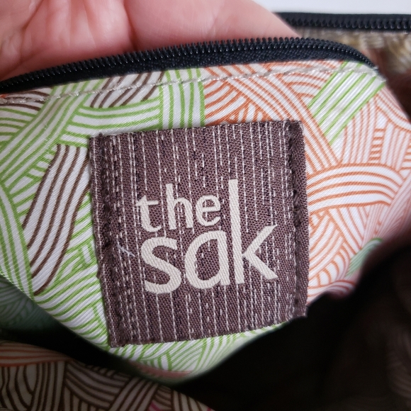 The Sak Crossbody Bag Womens Multicolored Laurel Pebbled Leather Handbag Purse - Picture 15 of 16